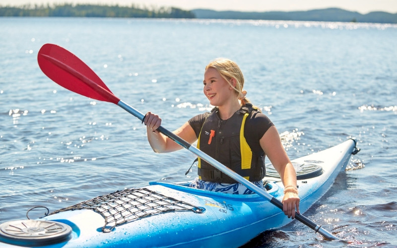 Paddling during summer