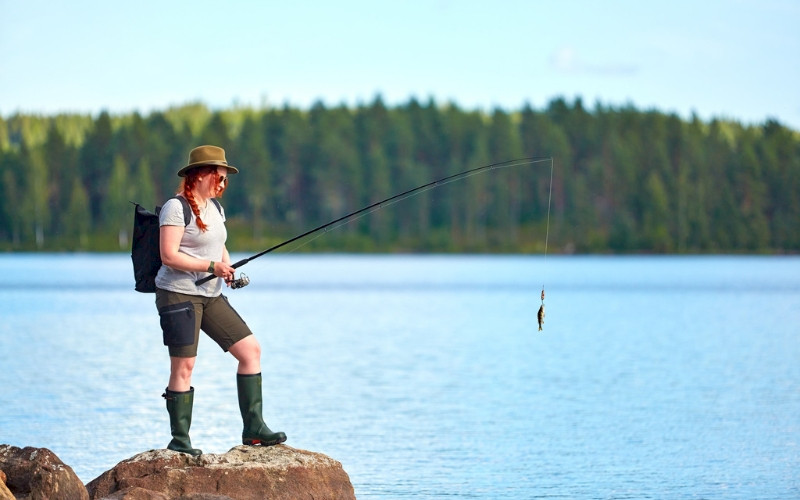 Go fishing on lake Pielinen