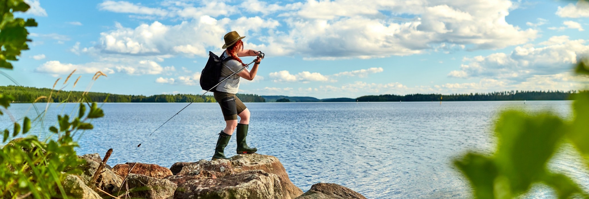 Go fishing on lake Pielinen