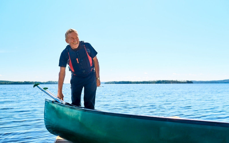 Kanootilla Pielisellä kesällä