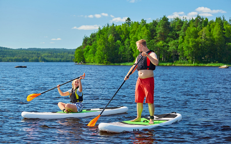 SUP-boarding on lake Pielinen